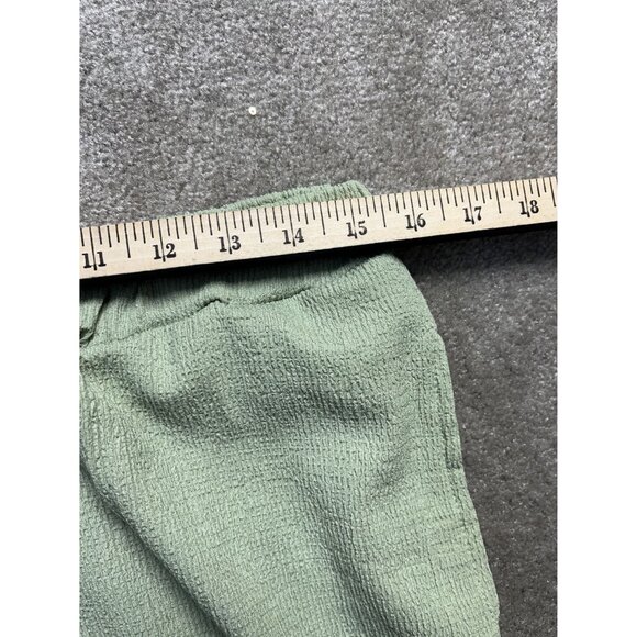 Sage Green Textured Button-Up Shirt & Pant Set Lg Comfortable Casual NWOT - Picture 6 of 13